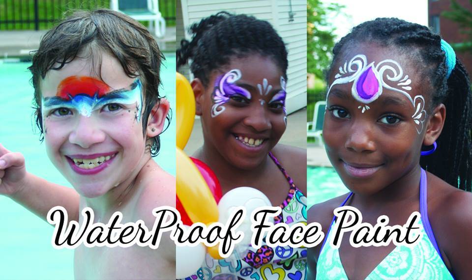 MAKE A SPLASH at your next party - surprise your guests with waterproof face & body painting in CT, MA, or RI!